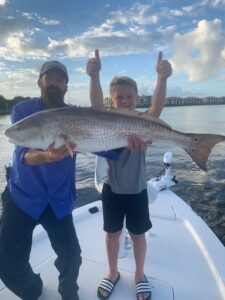 Redfish Caught on a Family Friendly Fishing Charter